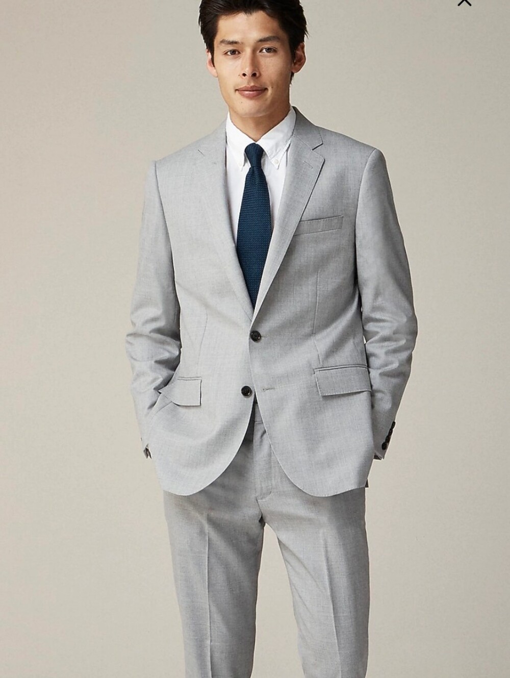 J Crew Ludlow Slim-fit suit jacket in Italian wool Size 41R Gray NEW!